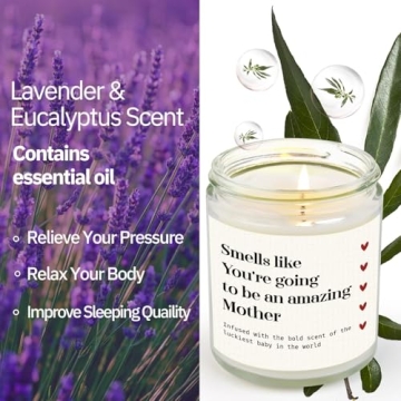 GiltGlimmer New Mom Lavender Scented Candle for Moms