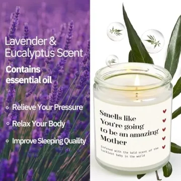 GiltGlimmer New Mom Lavender Scented Candle for Moms