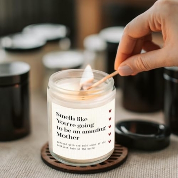 GiltGlimmer New Mom Lavender Scented Candle for Moms