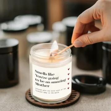 GiltGlimmer New Mom Lavender Scented Candle for Moms