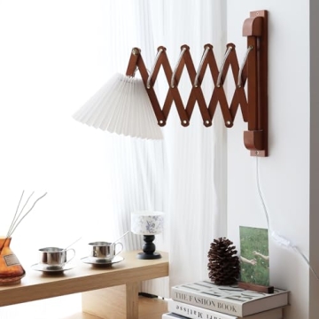 PEAUARL Adjustable Wall Sconce for Bedroom and Living Room