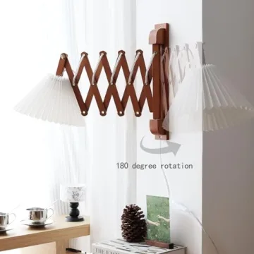 PEAUARL Adjustable Wall Sconce for Bedroom and Living Room