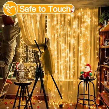 Ollny 300 LED Curtain Lights for Year-Round Decor