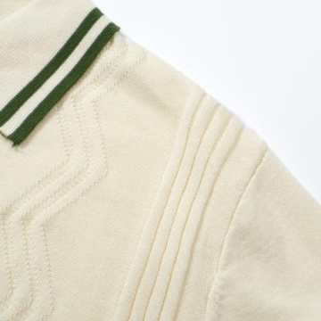 OXKNIT Men's Vintage Knitted Polo Shirt for Stylish Comfort