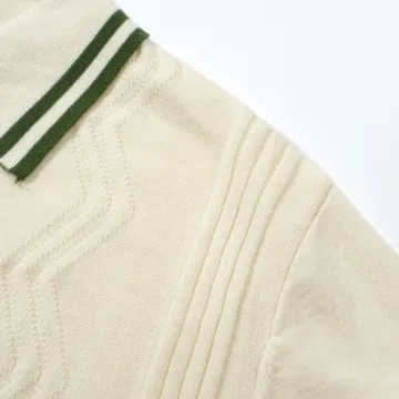 OXKNIT Men's Vintage Knitted Polo Shirt for Stylish Comfort