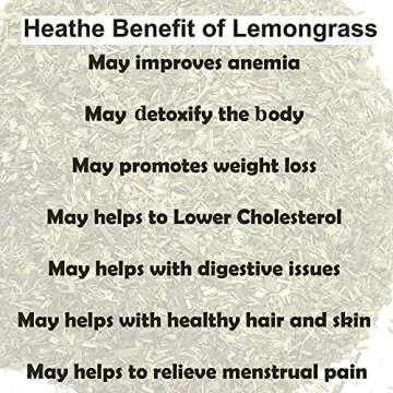 CEYLONFLAVORS FRESH AND PURE Organic Premium Grade Dried Lemon Grass Cut, harvested from a Organic Farm in Sri Lanka 2 oz/56g