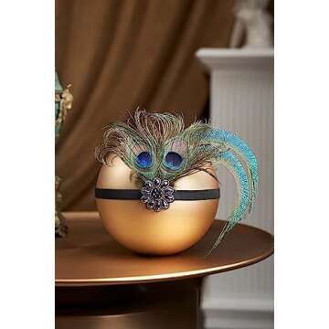 BABEYOND 1920s Flapper Accessories Gatsby Costume Accessories Set 20s Flapper Headband Pearl Necklace Gloves Plastic Holder