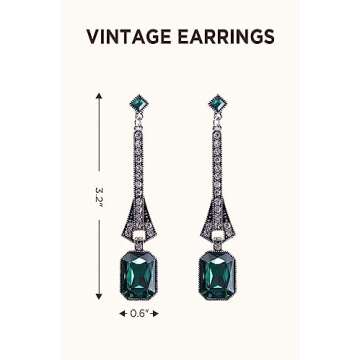 BABEYOND 1920s Flapper Accessories Gatsby Costume Accessories Set 20s Flapper Headband Pearl Necklace Gloves Plastic Holder