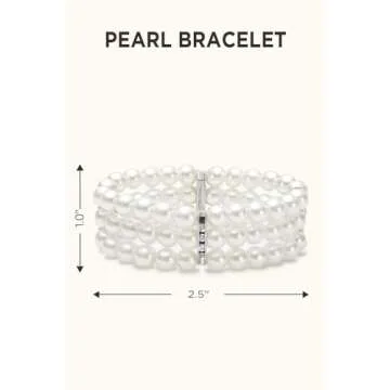 BABEYOND 1920s Flapper Accessories Gatsby Costume Accessories Set 20s Flapper Headband Pearl Necklace Gloves Plastic Holder