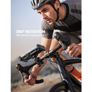 Lamicall Bike Phone Mount for Cycle & Scooter Use - 6-7 Inch Phones