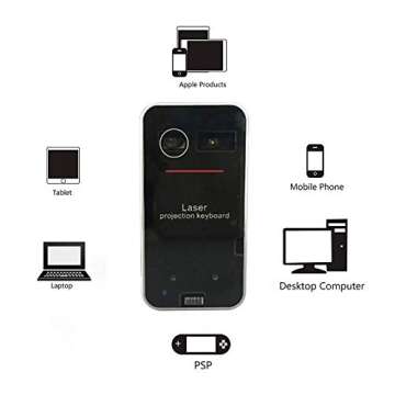 AGS Laser Projection Bluetooth Virtual Keyboard & Mouse for iPhone, Ipad, Smartphone and Tablets