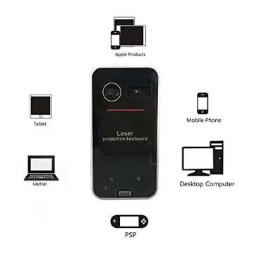 AGS Laser Projection Bluetooth Virtual Keyboard & Mouse for iPhone, Ipad, Smartphone and Tablets