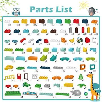 REMOKING Marble Run Building Blocks, 2 in 1 Compatible Blocks Models with 8 Marble Balls，Educational Race Track Building Block Set, Great Gifts for Kids 3 Years and up（259Pcs）