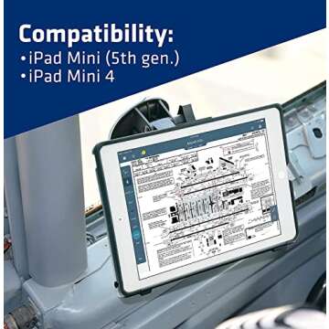 PIVOT MN5 Versatile Tablet Case - Perfect Protection for iPad Mini 5 & 4 for Pilots and General Avia...