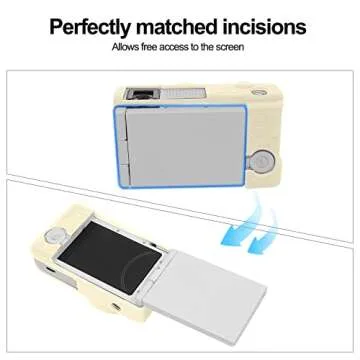 Easy Hood ZV-1F Camera Case, Soft Silicone Rubber Protective Cover Skin for Sony ZV1F/ZV-1 II/ZV-1M2/ZV-1 Mark II Vlog Camera, Slim Fit Body Skin DSLR Camera Sleeve Protection (White)