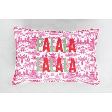 Creative Co-Op Embroidered Cotton Lumbar Pillow