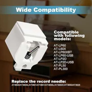 Top Replacement Stylus for ATN3600 ATN3600L Turntables