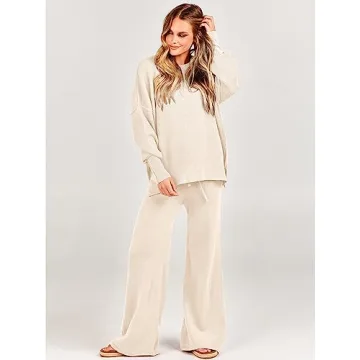 Shop ANRABESS Women's 2 Piece Sweatsuit for Comfort