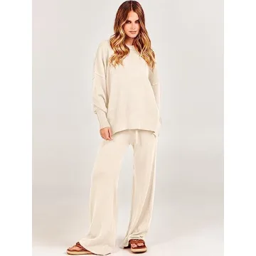 Shop ANRABESS Women's 2 Piece Sweatsuit for Comfort