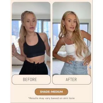 Medium Tanning Mousse 7oz - Sunless Self-Tanner for a Natural, Streak-Free, Organically Derived, Lightweight & Fast Absorbing, Non-Sticky, For All Skin Types, Vegan & Cruelty-Free