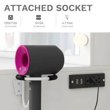 DWVO Lighted Makeup Vanity with Storage & Stool - Elegant