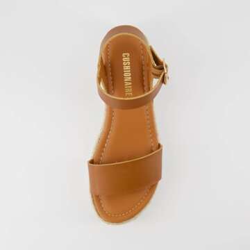 Stylish CUSHIONAIRE Espadrille Wedge Sandal for Women