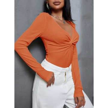Stylish Dokotoo Women's V-Neck Tops for Every Season