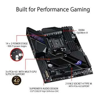 ASUS ROG Crosshair VIII Dark Hero AMD AM4 X570S Zen 3 Ryzen 5000 & 3rd Gen Ryzen ATX Gaming Motherboard (PCIe 4.0, 14+2 Ti Power Stages, PCH Heatsink, Wi-Fi 6, 2.5 Gbps LAN, USB 3.2 Gen 2 Type-C