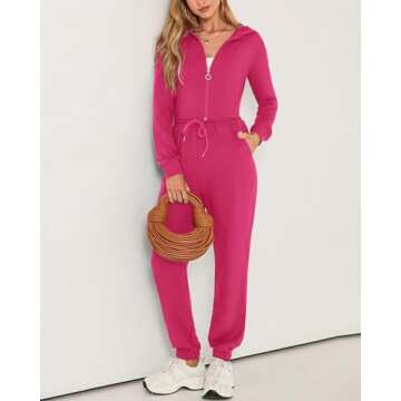 KIRUNDO Cozy Fleece Hoodie and Jogger Set for Women