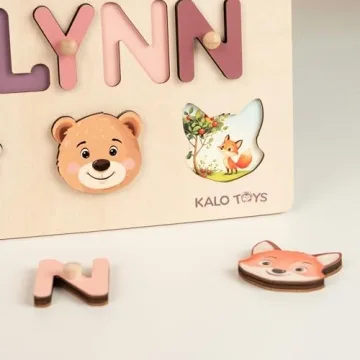 KaloToys Personalized Name Puzzle for Toddlers 1-3