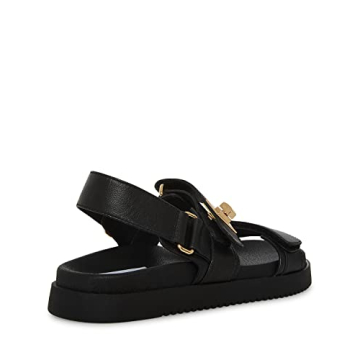 Steve Madden Women's MONA Black Flatform Sandals