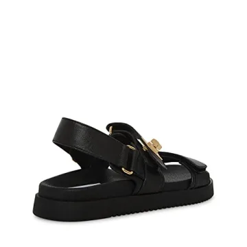 Steve Madden Women's MONA Black Flatform Sandals