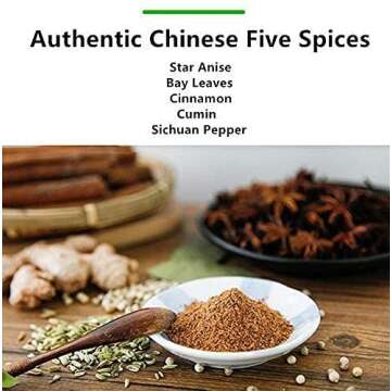 NPG Authentic Chinese Five Spice Blend 1.05 oz, Gluten Free, All Natural Ground Chinese 5 Spice Powd...