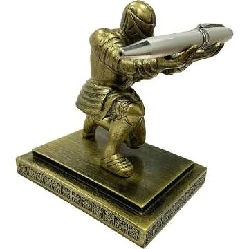 Ofiedx Knight Pen Holder - Personalized Home Office Decor