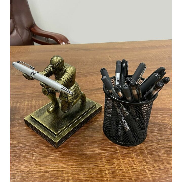 Ofiedx Knight Pen Holder - Personalized Home Office Decor