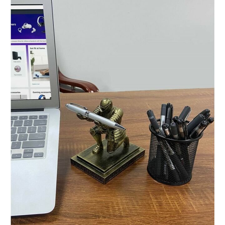 Ofiedx Knight Pen Holder - Personalized Home Office Decor