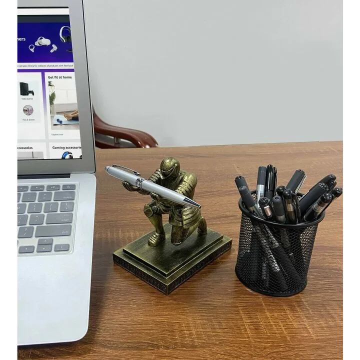 Ofiedx Knight Pen Holder - Personalized Home Office Decor