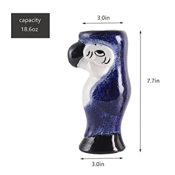 25 oz Tiki Mugs for Cocktail Set of 2 Durable Ceramic