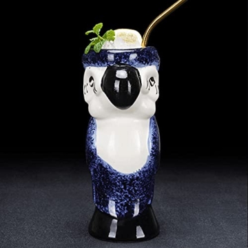 25 oz Tiki Mugs for Cocktail Set of 2 Durable Ceramic