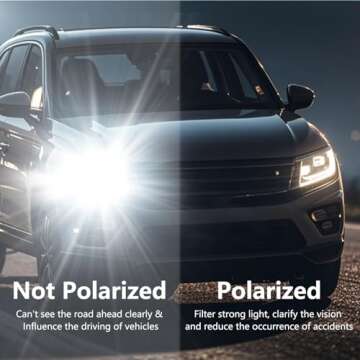 Sun Visor Extender for Car - Polarized & Adjustable for Safety