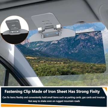 Polarized Sun Visor Extender for Safe, Comfortable Driving