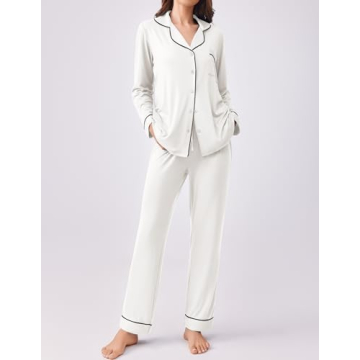 Ekouaer Pajamas Set Soft & Stylish for Cozy Nights