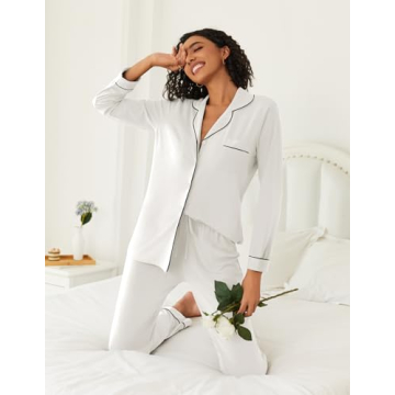 Ekouaer Pajamas Set Soft & Stylish for Cozy Nights