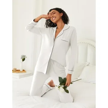 Ekouaer Pajamas Set Soft & Stylish for Cozy Nights