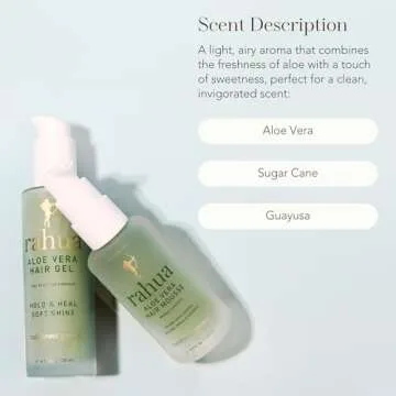 Rahua Aloe Vera Hair Mousse, 3.5 Fl Oz, Medium Hold Mousse for Hair Volume, Texture, Lift & Natural Hair Shine, Aloe & Sugar Cane, Alcohol Free, Nourishing Natural, Plant-Based Derived Ingredients