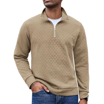 COOFANDY Men's Fashion 1/4 Zip Pullover - Comfort Meets Style