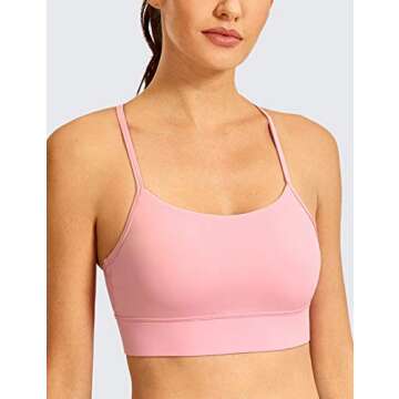 CRZ YOGA Y Back Racerback Sports Bras - Perfect for Yoga and Everyday Wear