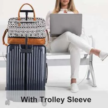 MyMealivos Stylish Weekender Bag with Shoe Compartment