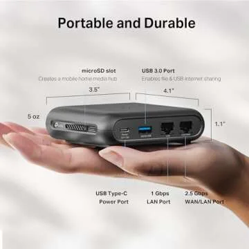 TP-Link Dual-Band Wi-Fi 6 AX3000 Travel Router TL-WR3002X | Multi-Gig Portable | OpenVPN, WireGuard | Easy Public WiFi Sharing | Hotel/Cruise/Travel Approved | Phone WiFi Tether | USB 3.0 | Multi-Mode