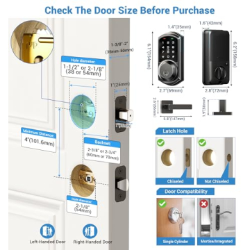 Veise Smart Locks with App Control & Keyless Entry